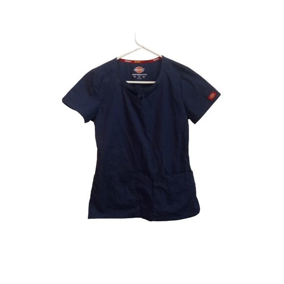 NWT Dickies navy blue scrub top - Picture 1 of 10